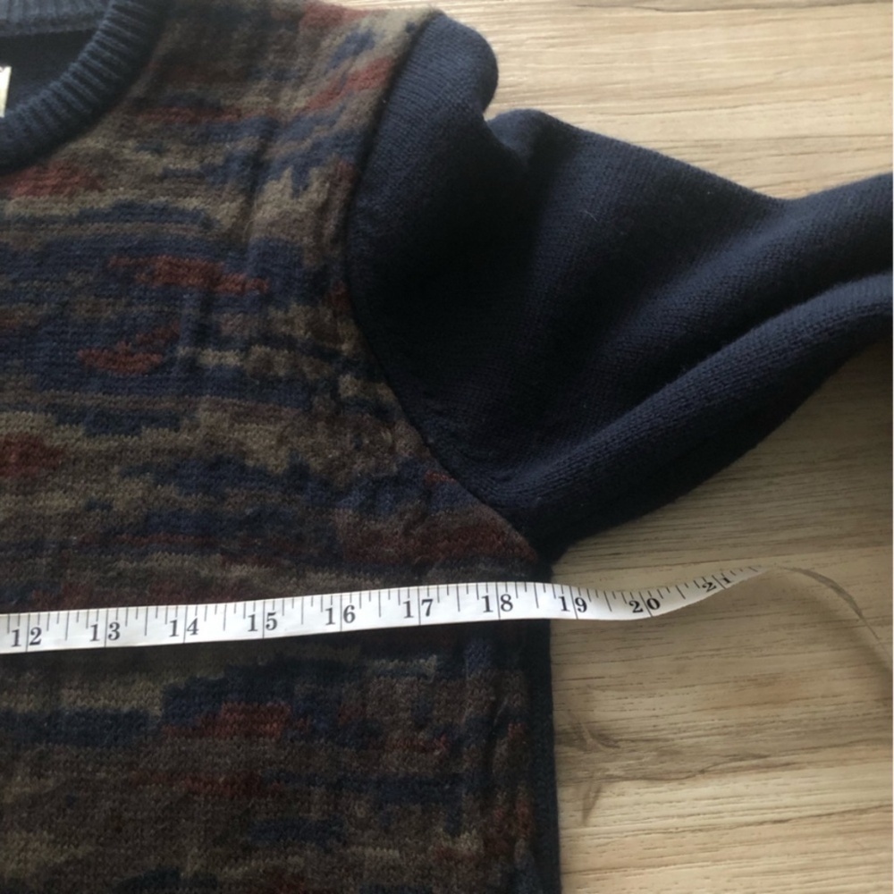 MASSIVE $10 SALE Frank & Oak 100% Wool Multitone Crewneck Sweater - Picture 9 of 12